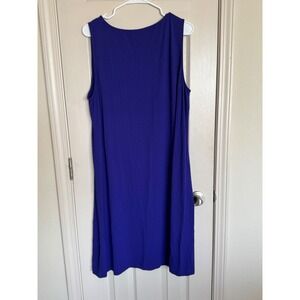 New Eileen Fisher Ballet Neck Shift Dress Viscose Jersey Knit‎ XL/TG. L1